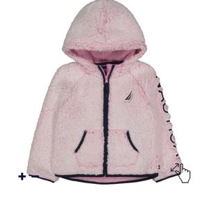 NWT Nautica Frosted Sherpa Fleece - Purple Heather (Super Pink)